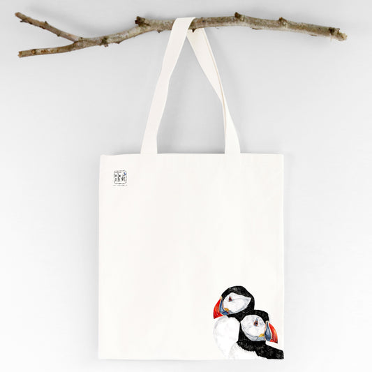 Søpapegøje net // Puffin tote bag