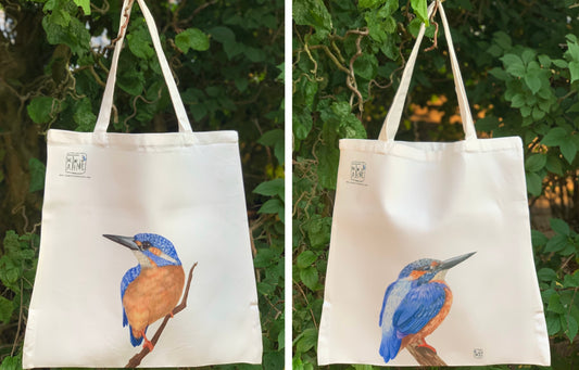 Isfugl net // Kingfisher tote bag